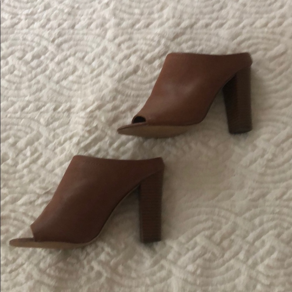 Open toed ankle booties